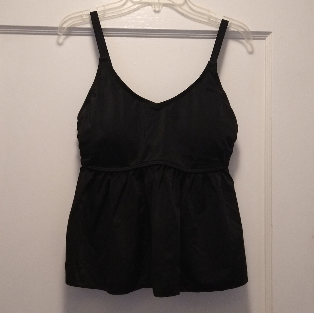 new without tags size S/M black High Waisted Peplum Tankini